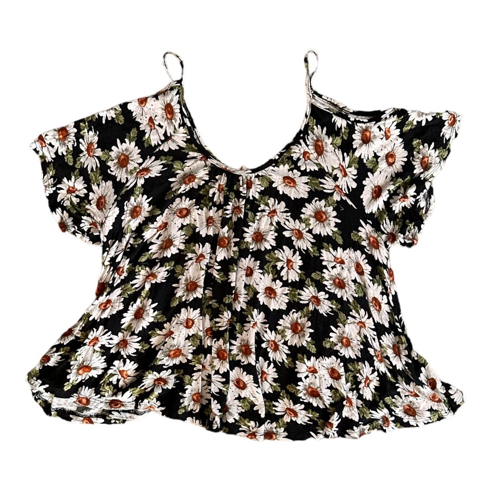LA hearts Daisy shoulder tank